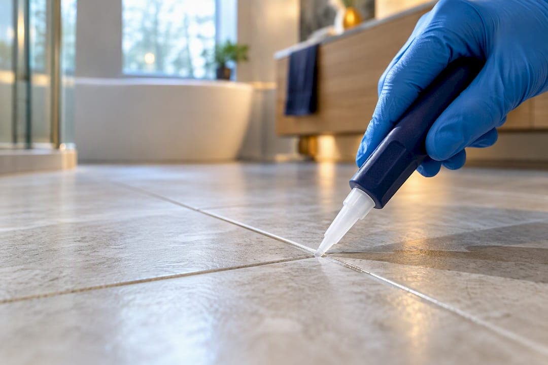 Reseal grout every 1 to 3 years to protect tile and grout in homes